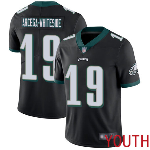 Youth Philadelphia Eagles 19 JJ Arcega-Whiteside Black Alternate Vapor Untouchable NFL Jersey Limited